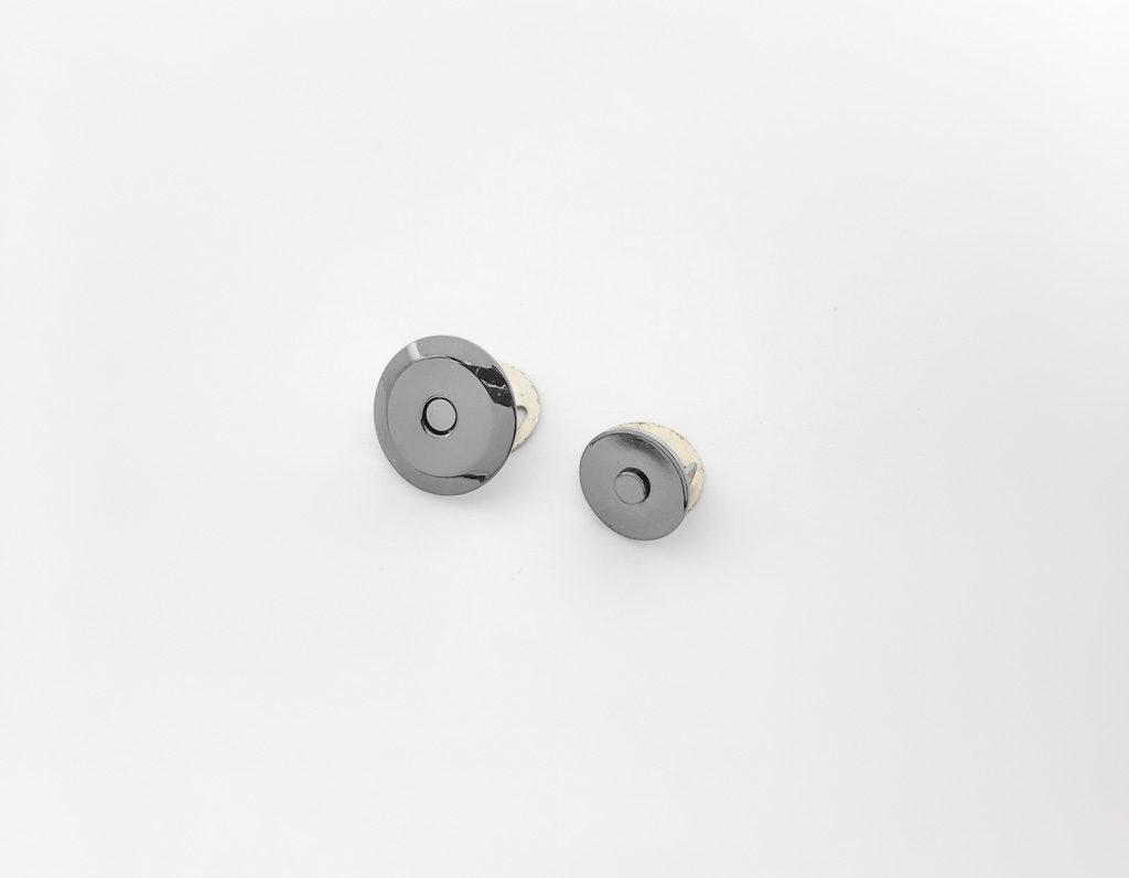 Кнопка магнитная 14 мм (темный никель)