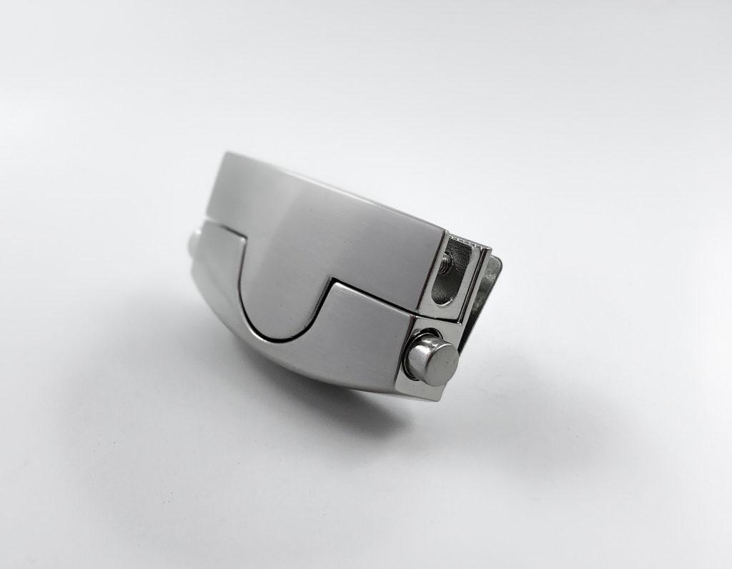 Замок для портфеля/сумки (никель)