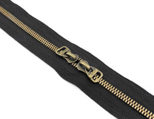 Молния рулонная метал. Т5 (черная/антик) в отрезах