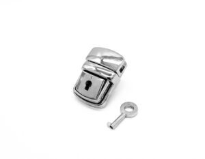 Замок для сумки-портфеля (никель)
