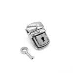 Замок для сумки-портфеля (никель)-1