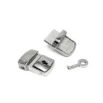 Замок для сумки-портфеля (никель)-2