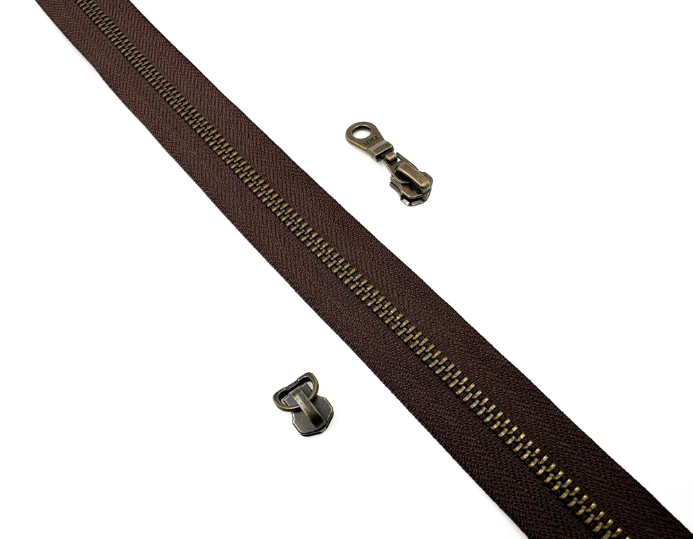 Молния рулонная YKK T5 (коричневая/антик)