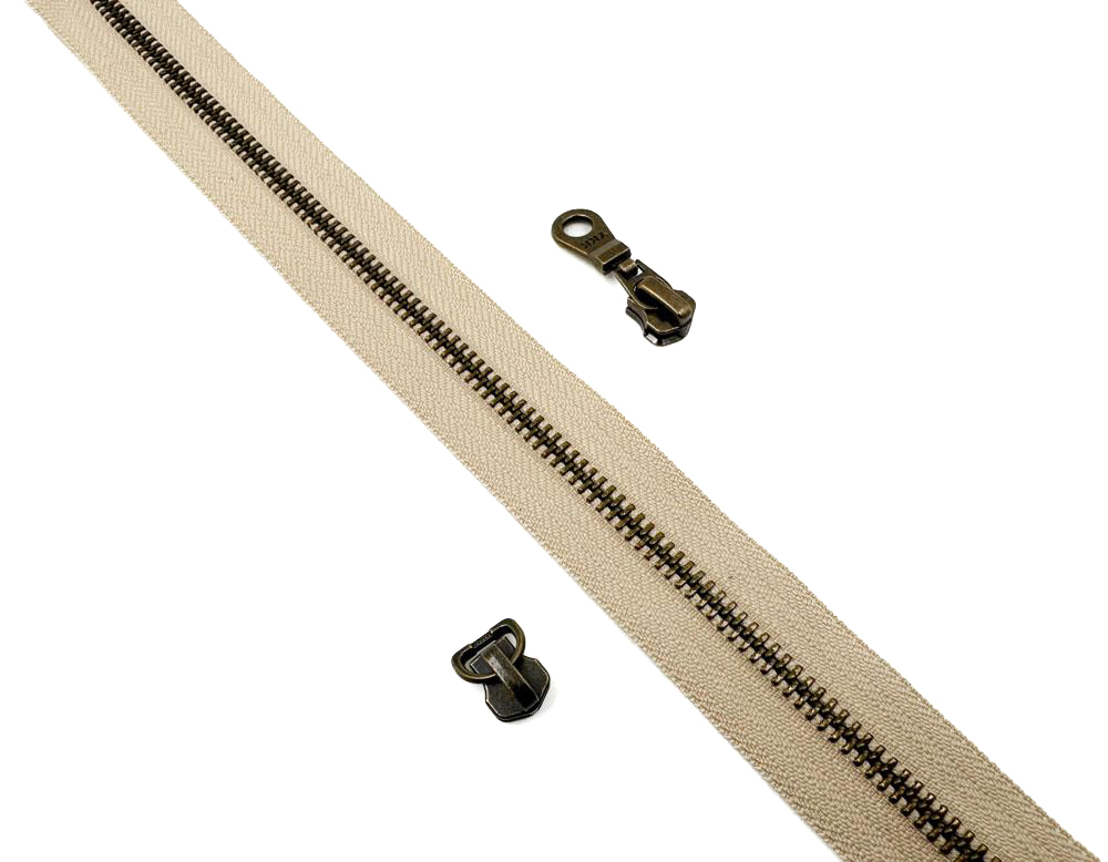 Молния рулонная YKK T5 (бежевая/антик)