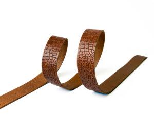 Ременные заготовки арт. Croco Zenzero