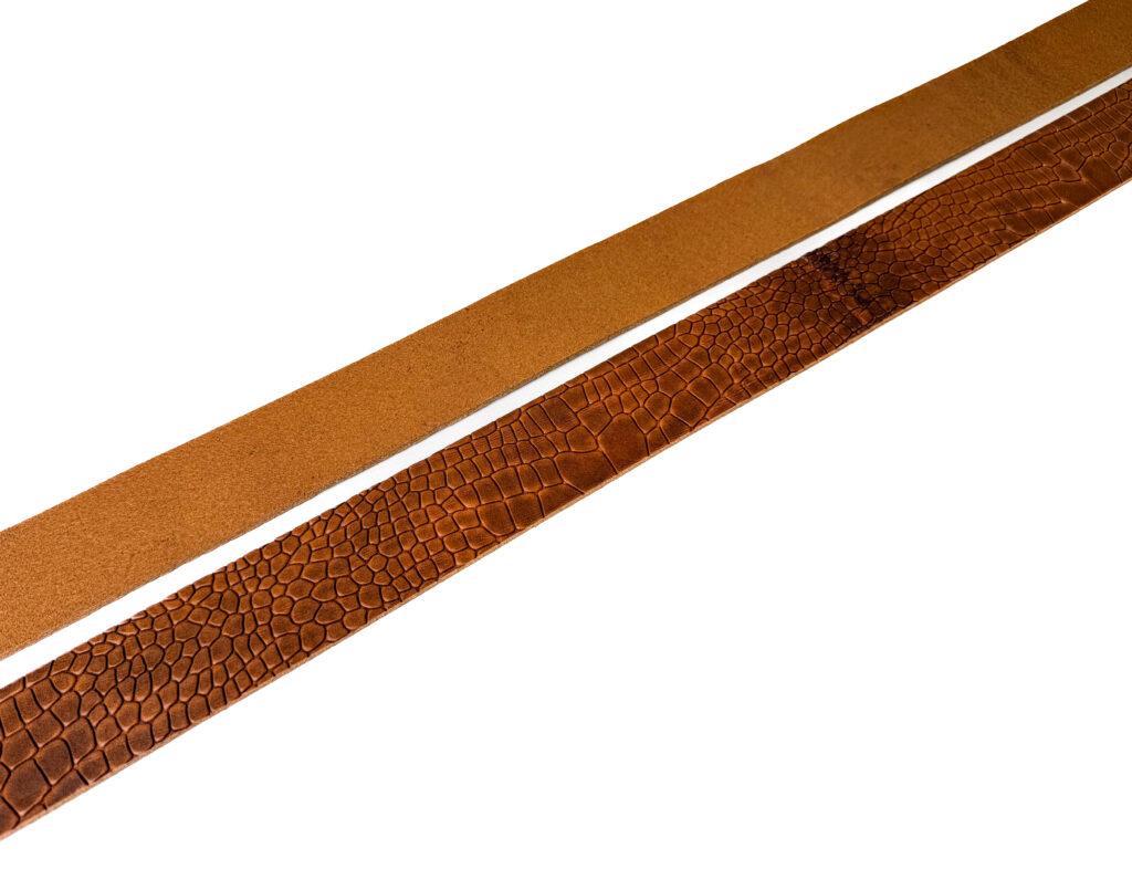 Ременные заготовки арт. Croco Zenzero